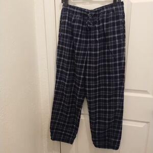 Men's Navy Plaid Lounge Pants
